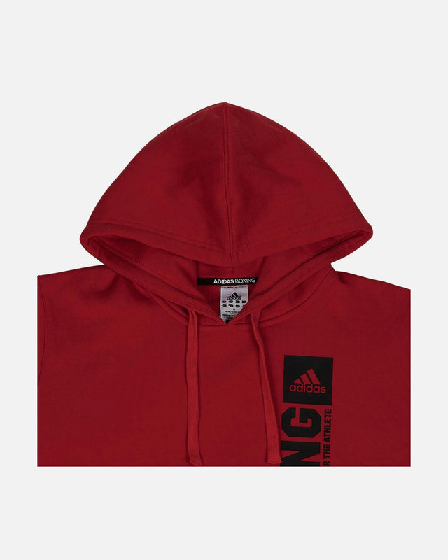 Adidas Hoodie Community Vertical Boxing – Rot/Schwarz