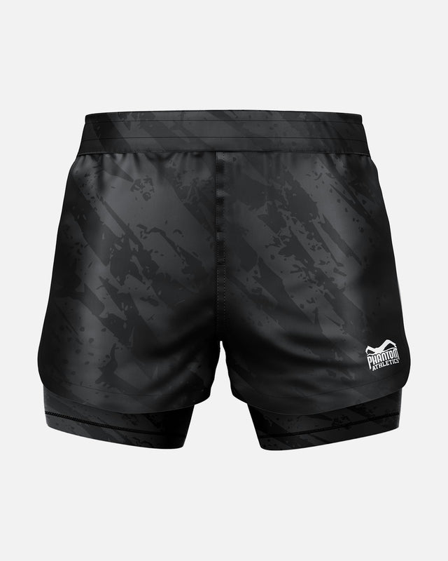 Phantom Athletics MMA Shorts Fusion 2in1 Camo Tiger - Grijs