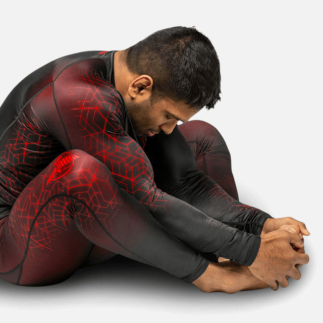 Hayabusa Kompressionsshorts Geo – Rot