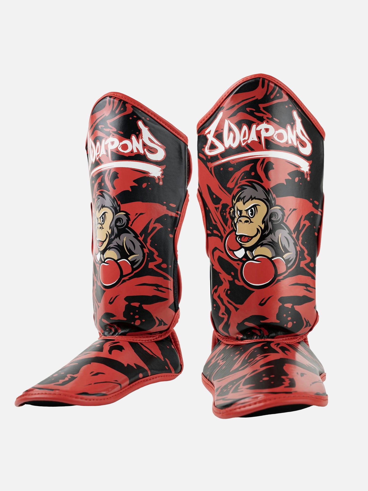 8 WEAPONS Shin guards Joe – Black/Red