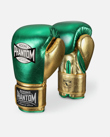 Rękawice bokserskie Phantom Athletics Mexico – Zielone/Złote