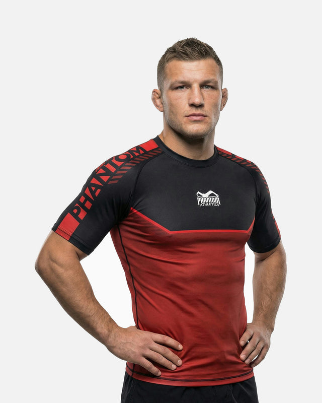 Phantom Athletics Rashguard EVO Apex Kurzarm – Rot