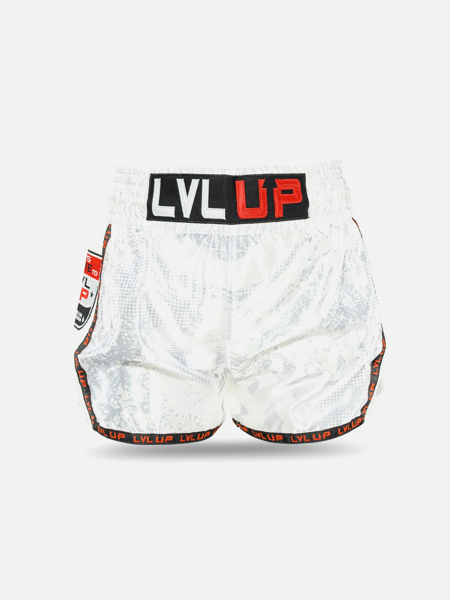 Pantaloncini Muay Thai LVL UP TKO – Bianco