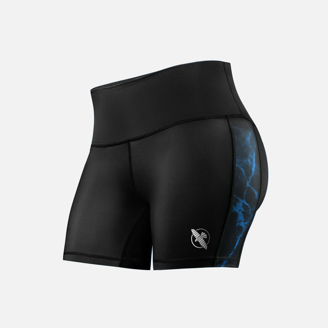 Pantaloncini a compressione BJJ Hayabusa x UFC Donna – Nero/Blu