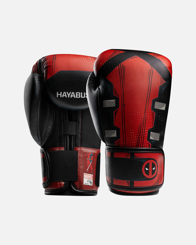 Hayabusa x Marvel Boxhandschuhe Deadpool – Rot/Schwarz