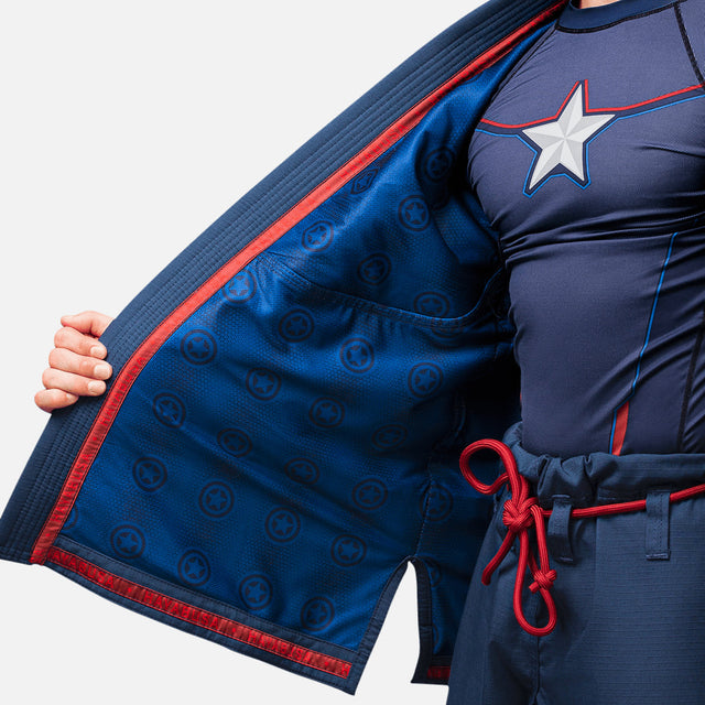 Kimono de BJJ Marvel Captain America – Azul