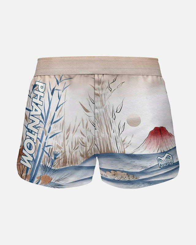 Pantaloncini MMA Phantom Athletics FUSION-R Japan – Beige/Blu/Rosso