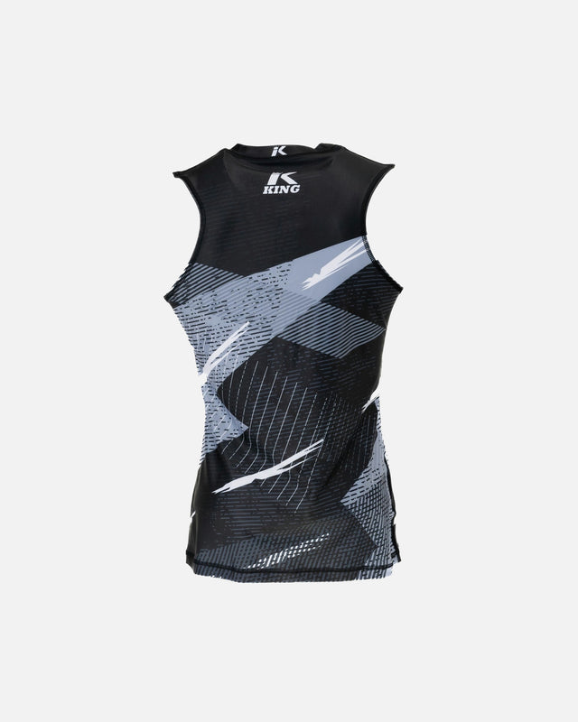 King Pro Boxing Rashguard Shadow 1 til kvinder - Sort