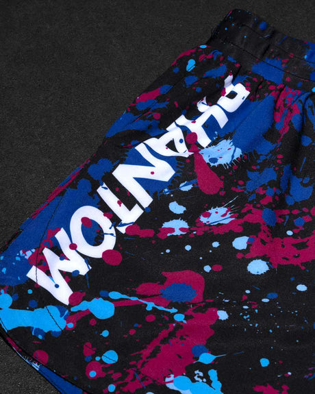 Calções de MMA Phantom Athletics Fusion Splatter – Azul