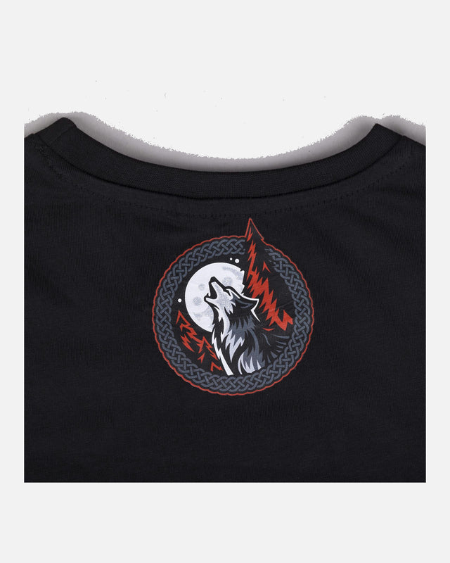 8 WEAPONS T-shirt Beastial Wolf – Sort/Rød