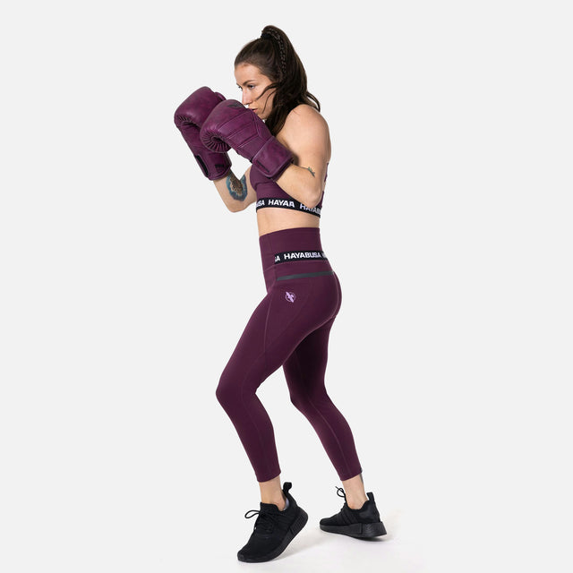 Hayabusa Leggings High Rise 3/4 Dam - Vin