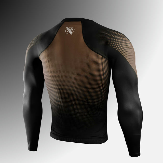 Rashguard Hayabusa Pro Ranked Manga Larga – Marrón