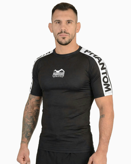 Phantom Athletics Rashguard EVO Apex Korte Mouwen - Zwart