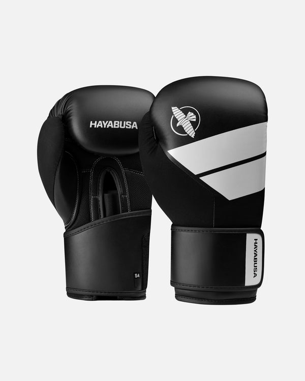 Hayabusa Boxhandschuhe S4 – Schwarz/Weiß
