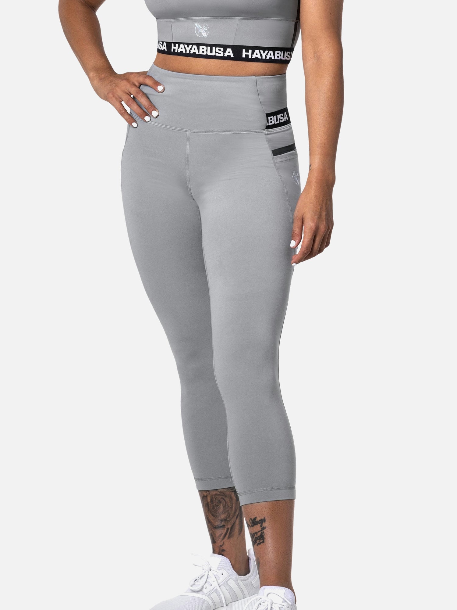 Hayabusa Leggings High Rise 3/4 Dames - Grijs