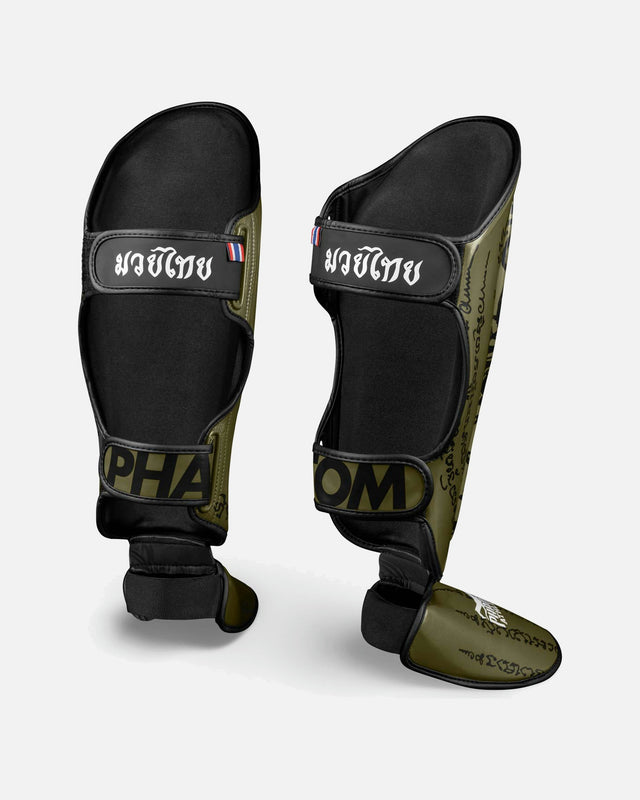 Phantom Athletics Benskydd Muay Thai – Armégrön
