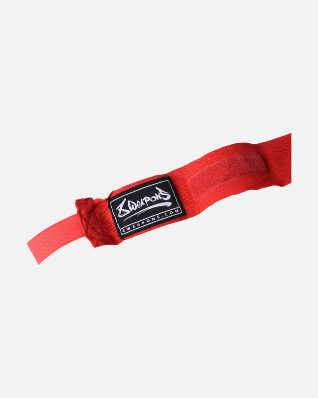 Bandaje de box 8 WEAPONS, semi-elastice – Roșu