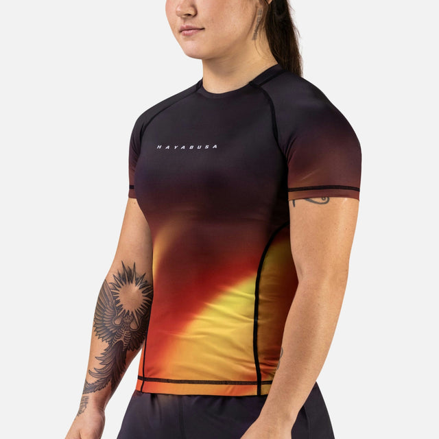 Hayabusa Rashguard Apex Nova Kurzarm Damen – Orange