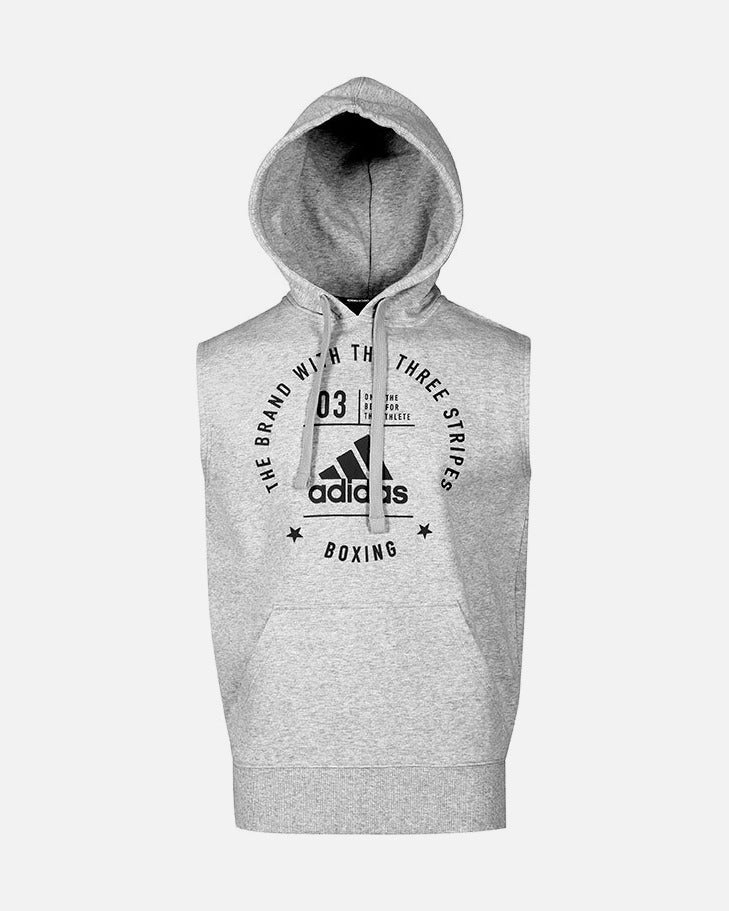 Bluza bez rękawów Adidas Community Boxing – Szara/Czarna