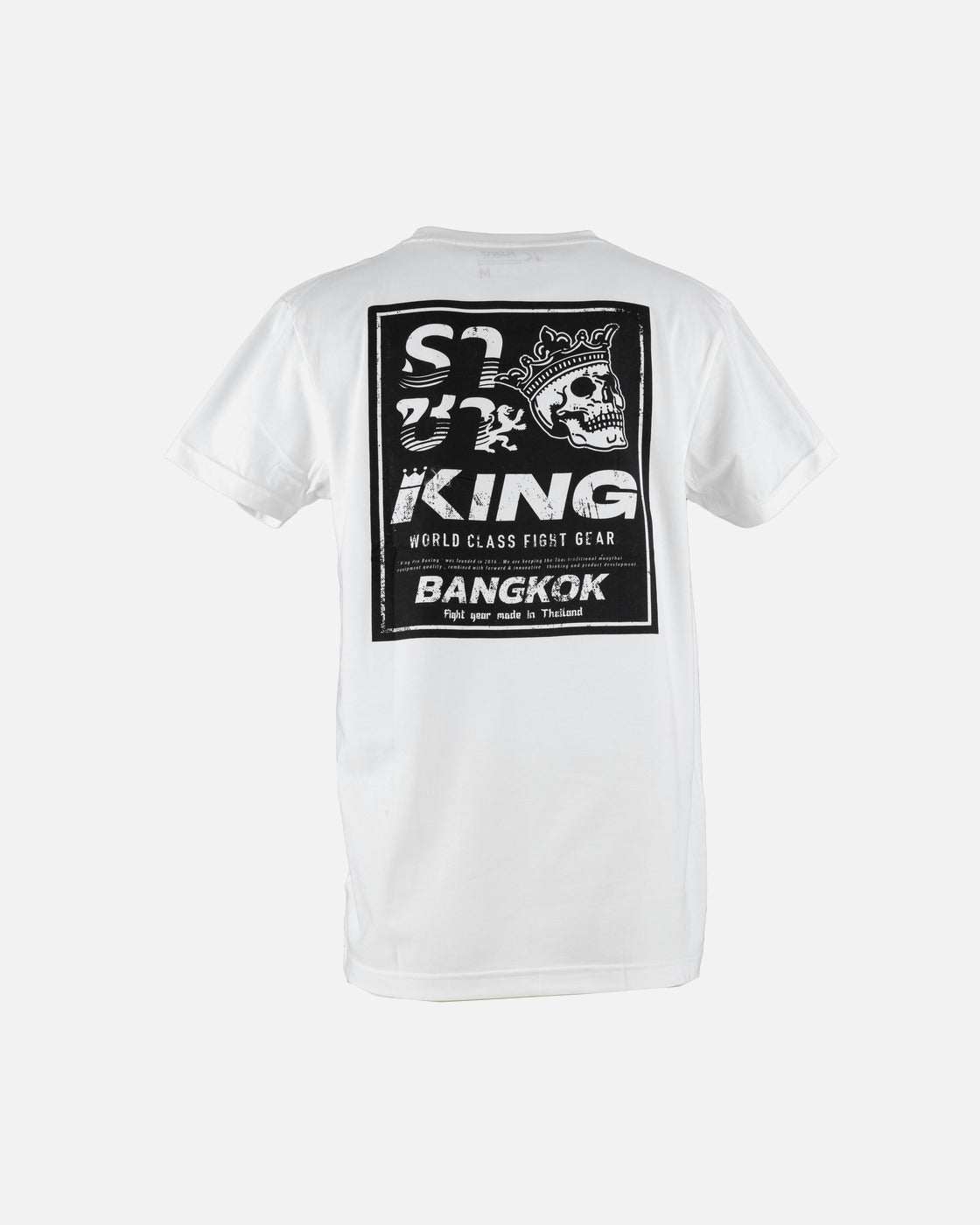 King Pro Boxing Triko Skull 1 – Bílé