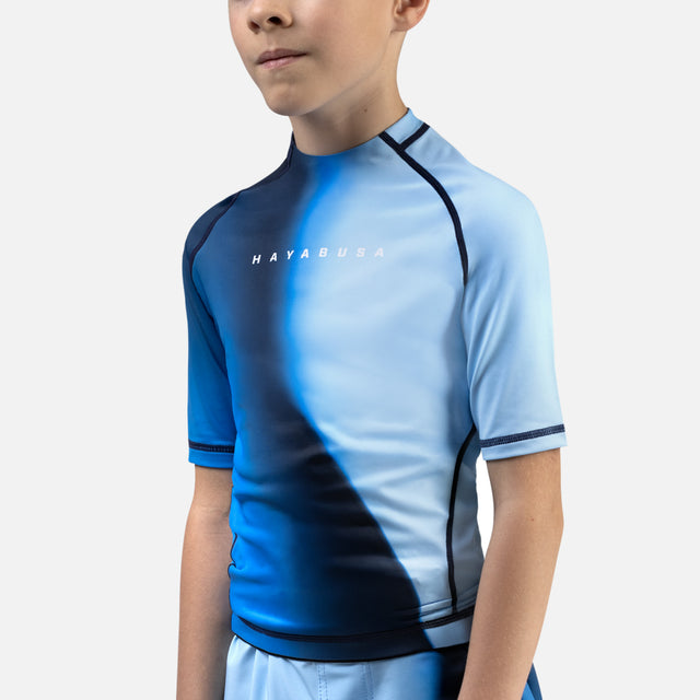 Hayabusa Rashguard Apex Nova Kurzarm Kinder – Blau