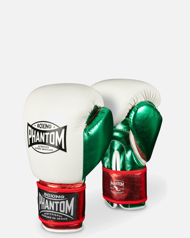 Gants de boxe Phantom Athletics Mexico – Blanc/Vert/Rouge