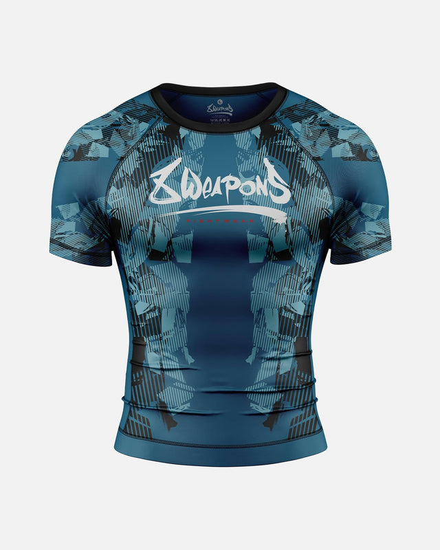 8 WEAPONS Rashguard Hit 2.0 – Mørkeblå/Sort