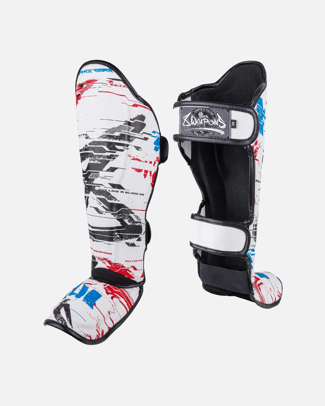Espinilleras 8 WEAPONS Cut Like a Blade 2.0 – Blanco