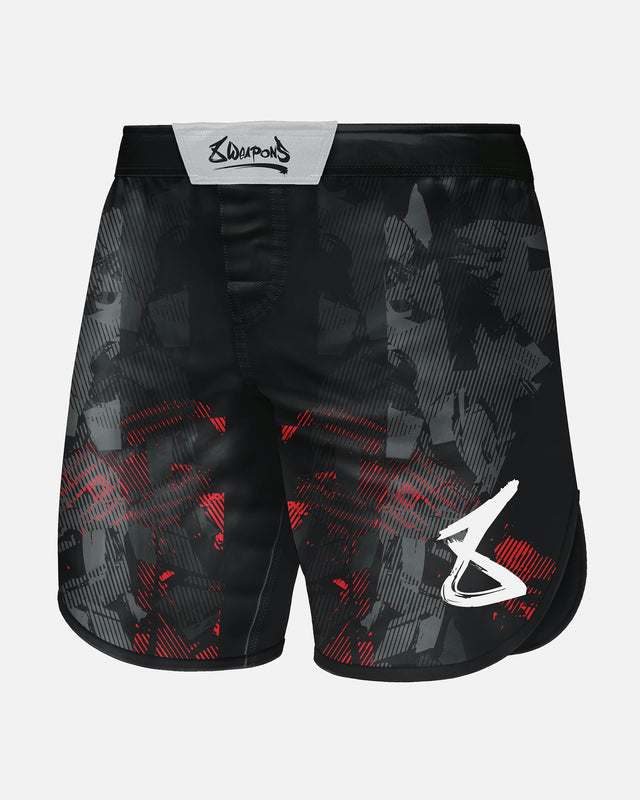 8 WEAPONS MMA-shorts Hit 2.0 – Sort/Rød