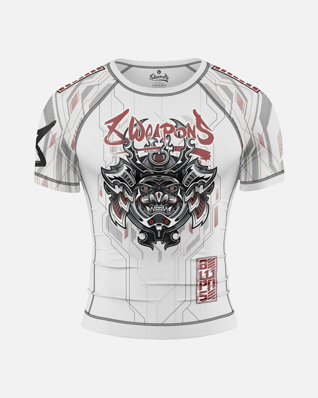 Rashguard 8 WEAPONS Samurai 2.0 – Bílá/Červená