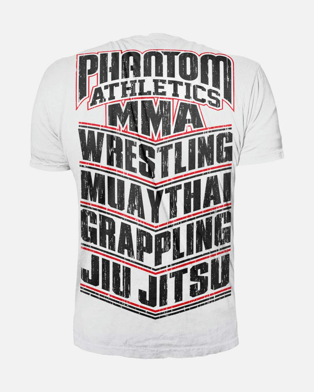 T-Shirt Phantom Athletics EVO MMA Sports – Blanc