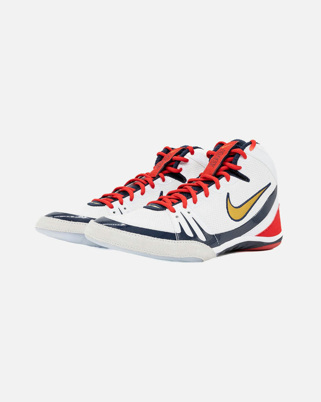 Nike Brottningsskor Freek SE - Vit/Guld/Marinblå
