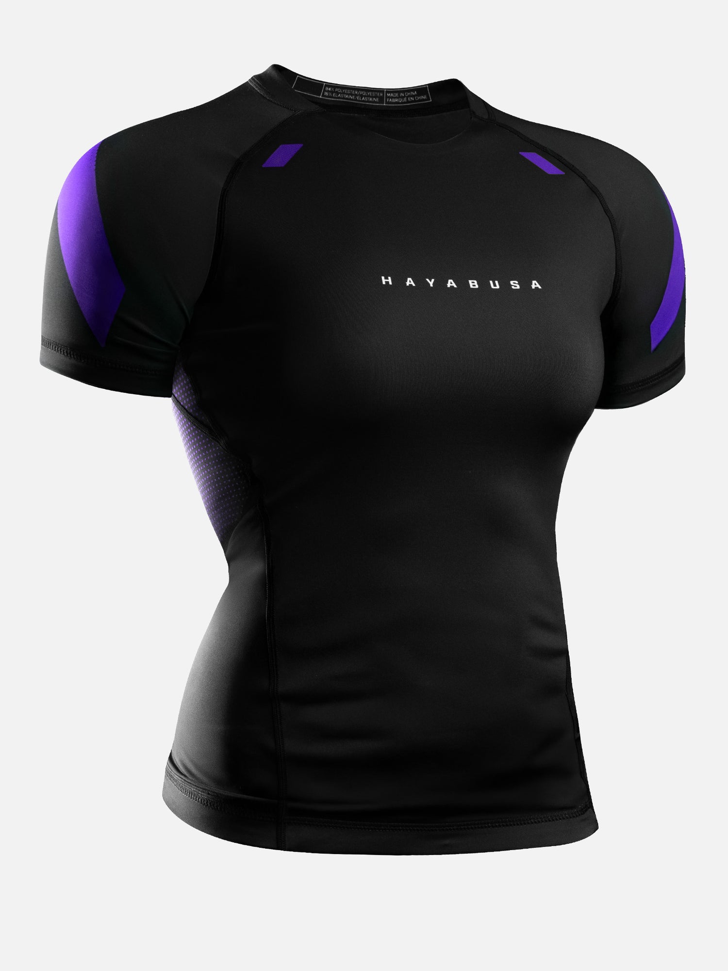 Hayabusa Rashguard Pro Ranked Korte Mouwen Dames - Paars