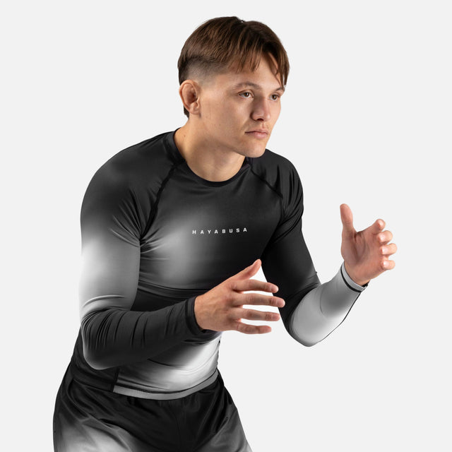 Hayabusa Rashguard Apex Nova Långa ärmar - Grå