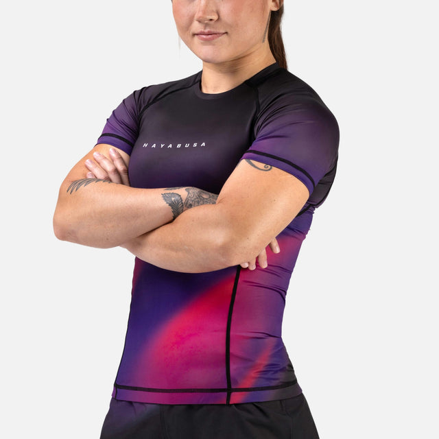 Rashguard Hayabusa Apex Nova Maniche Corte Donna – Viola