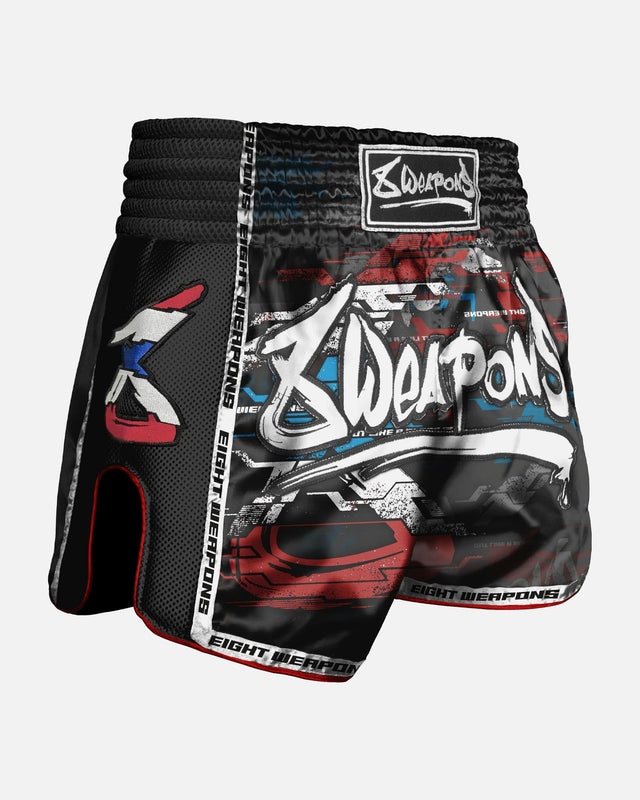 8 WEAPONS Muay Thai shorts Cut Like A Blade 2.0 - Sort