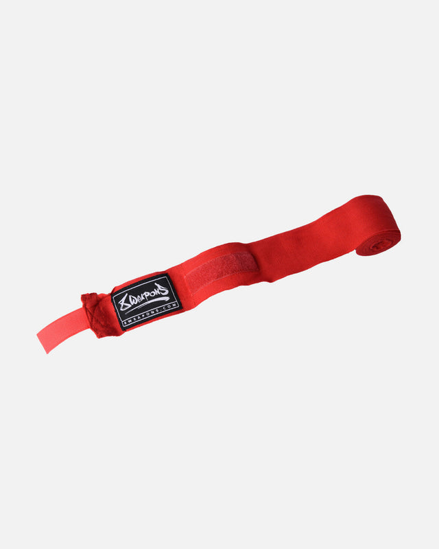 Bandaje de box 8 WEAPONS, semi-elastice – Roșu