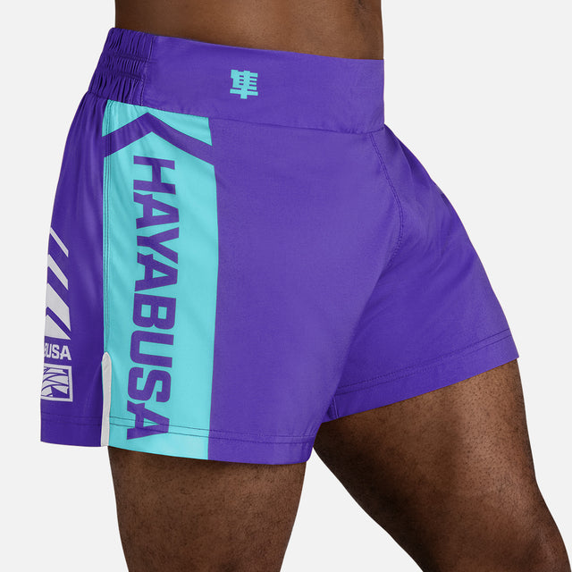 Calções de Muay Thai Hayabusa Icon – Roxo/Branco