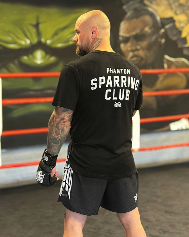 Phantom Athletics Trička Sparring Club Oversize Heavy – Černé