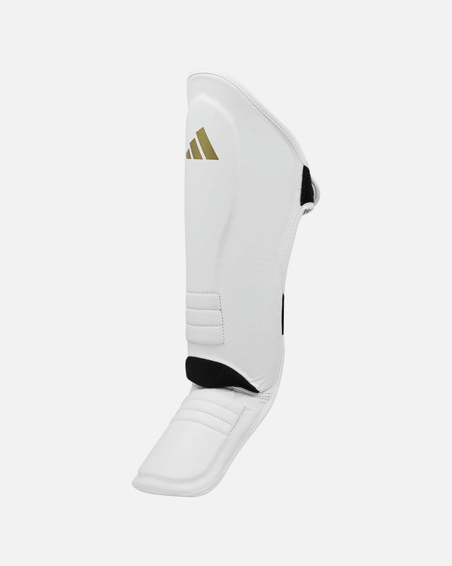 Paratibie Adidas Speed Thai Shin-n-Step – Bianco/Oro