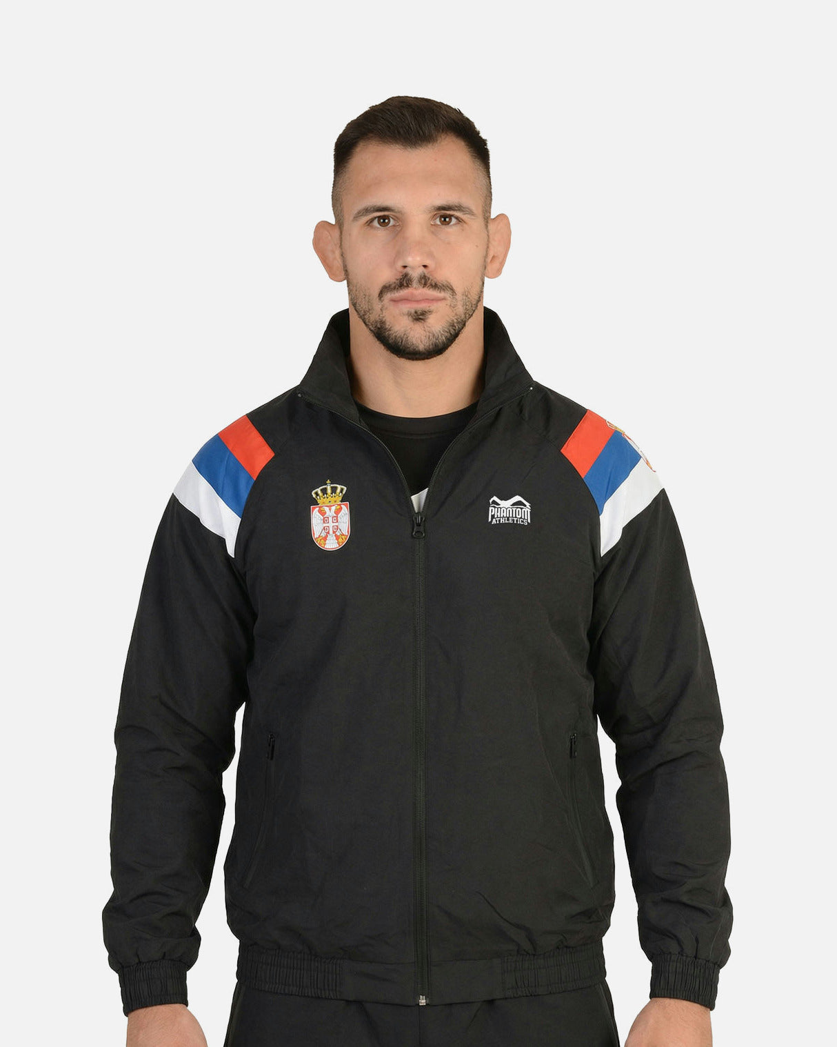Phantom Athletics Tréninková bunda DMC Team Serbia – Černá