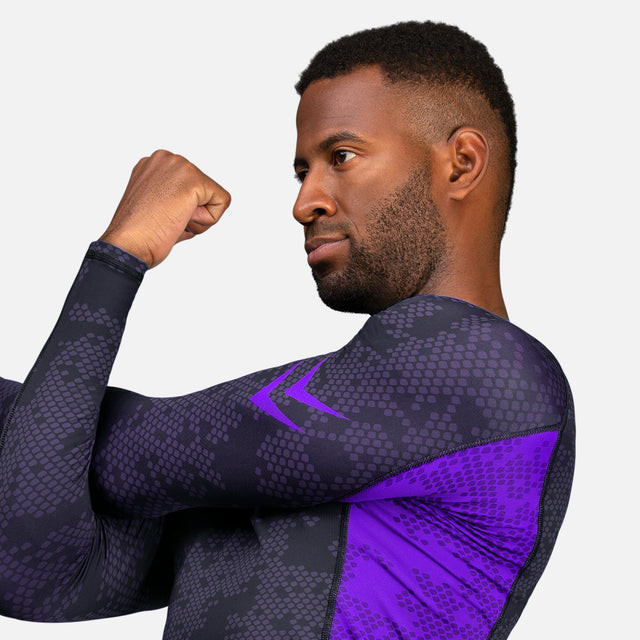 Rashguard Hayabusa Ranked Maniche Lunghe – Viola