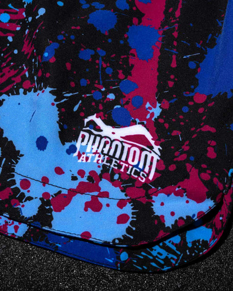 Calções de MMA Phantom Athletics Fusion Splatter – Azul