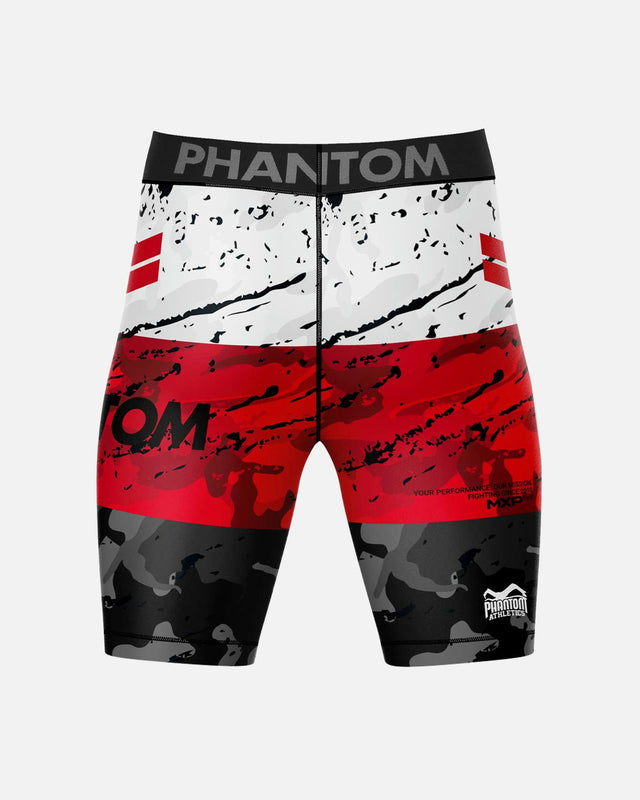 Pantaloncini a compressione Phantom Athletics Vector Delta – Rosso