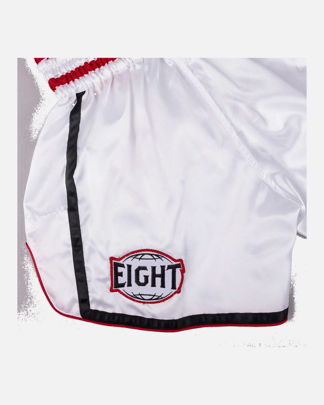 Muay Thai trenky 8 WEAPONS Bangkok – Bílé/Černé