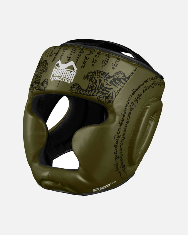 Capacete de boxe Phantom Athletics Muay Thai – Bege