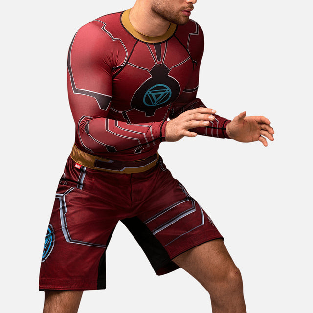 Spodenki MMA Marvel Iron Man – Czerwone