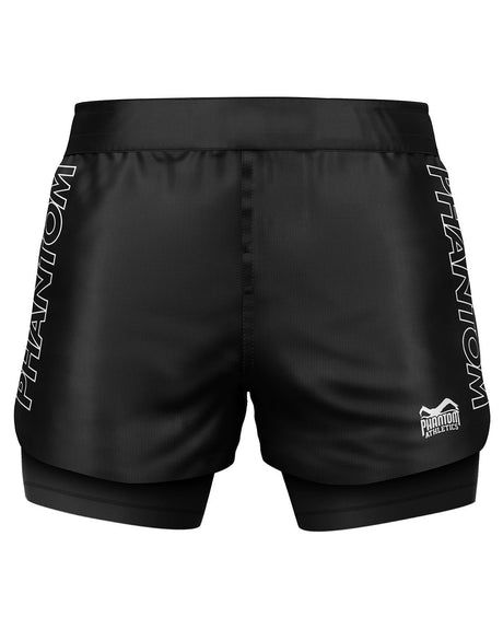 Kompresní kraťasy Phantom Athletics Compressie Shorts Fusion-R 2in1 Ranked – Černé