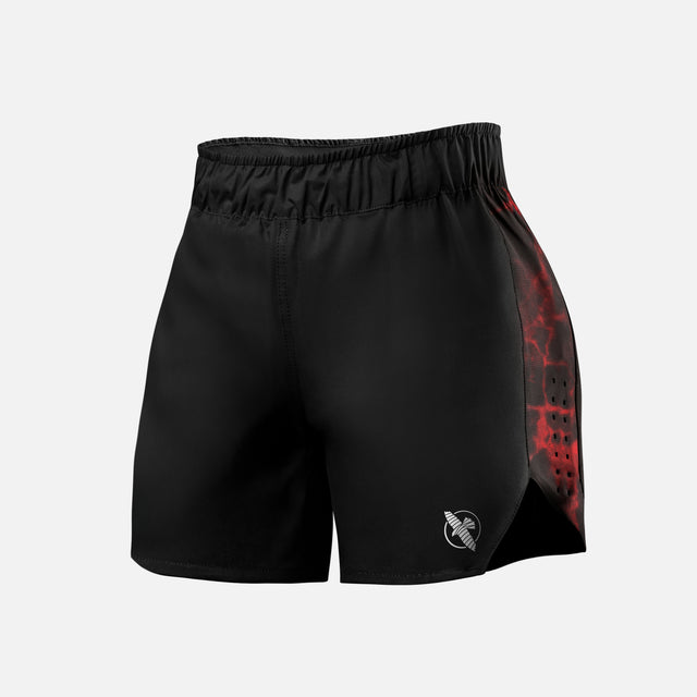 Hayabusa x UFC BJJ MMA-shorts til kvinder - Sort/Rød