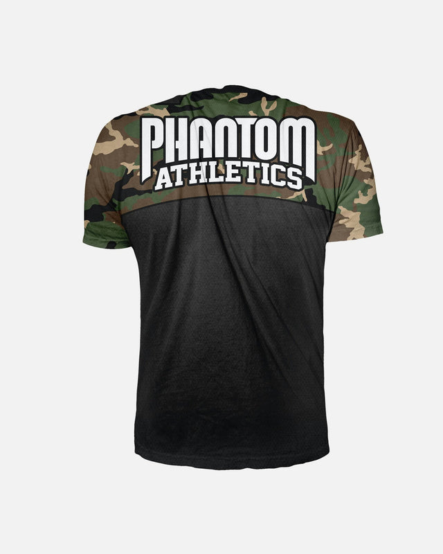 Tréninkové tričko Phantom Athletics EVO Camo – Woodland